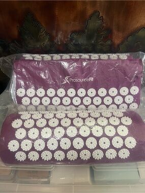 Purple Acupressure Mat and Pillow Set